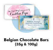 First Holy Communion Chocolate Bars