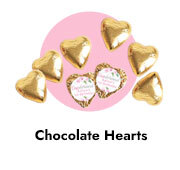 1st Birthday Foil Chocolate Hearts