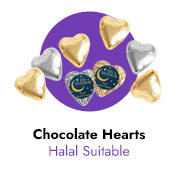 Personalised Foil Chocolate Hearts For Eid