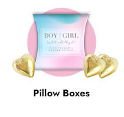 Custom Pillow Boxes For Gender Reveal Parties