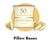 Custom Pillow Boxes For Anniversary Parties