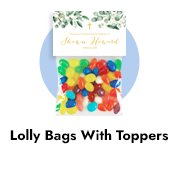 Christening and Baptism Lolly Bags with Topper