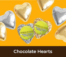 Chocolate Hearts For Sports Team Events