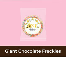 Personalised 1st Birthday Giant Chocolate Freckles