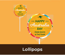 Australia Day Personalised Lollipops