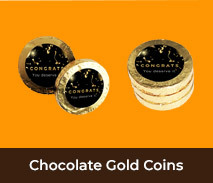 Custom Congratulations Gold Chocolate Coins