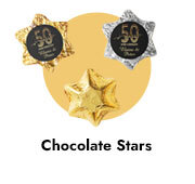 Wedding Anniversary Foil Chocolate Stars