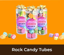 Personalised Congratulations Rock Candy Tubes