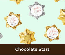 Engagement Custom Chocolate Stars