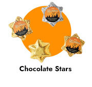 Custom Foil Chocolate Stars For Halloween
