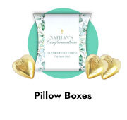 Personalised Confirmation Pillow Box Favours