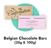 Personalised Confirmation Chocolate Bars