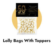 Wedding Anniversary Lolly Bag with Topper