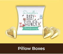 Custom Pillow Box Favours For Baby Showers