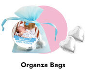 Birth Announcement Custom Organza Bags