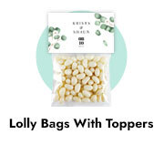 Wedding Lolly Bag with Topper