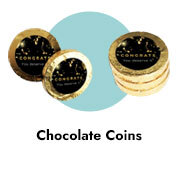 Custom Congratulations Gold Chocolate Coins