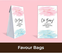 Custom Favour Bags For Gender Reveals