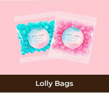 Custom Lolly Bags For Gender Reveal Parties