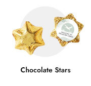 Custom Foil Chocolate Stars For Hospitality