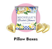 Personalised Pillow Boxes For Bridal Showers