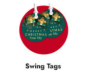 Custom Branded Christmas Swing Tags