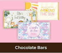 Personalised 1st Birthday Chocolate Bars