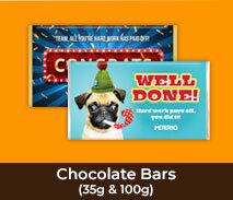 Personalised Congratulations Chocolate Bars
