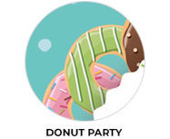 Donut Theme Custom Birthday Party Supplies