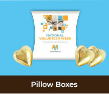 Custom Pillow Boxes For National Volunteer Week