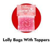 Valentines Lolly Bag with Topper