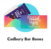 Thank You Cadbury Bar Boxes