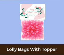 International Womens Day Lolly Bag with Topper