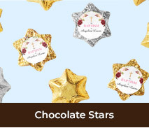 Christening And Baptism Chocolate Stars