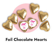 Custom Foil Heart Chocolates For Spring Racing