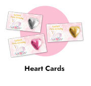 Custom 1st Birthday Heart Cards