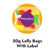 50g Lolly Bags With Branded Label
