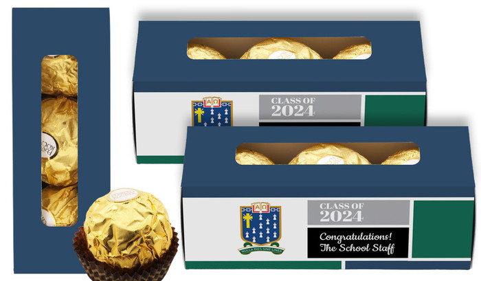 School Colours Graduation Personalised Ferrero Rocher Gift Box