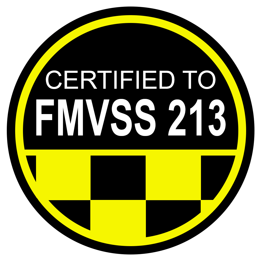 ComfiGo is Federal Motor Vehicle Safety Standard 213 Certified ClypX