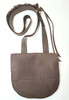 Custom Free Trapper possibles bag made from supple buffalo leather with crescent inside pocket and adjustable lace strap