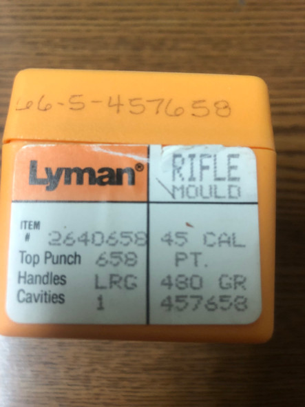 Lyman .45 Caliber ES rifle bullet mold, 480 grain, single cavity