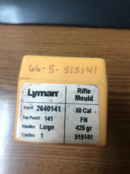 Lyman .50 caliber bullet mold with 425 grain single cavity design
