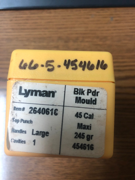 Lyman .45 caliber Maxi-style bullet mold, 245 grain single cavity