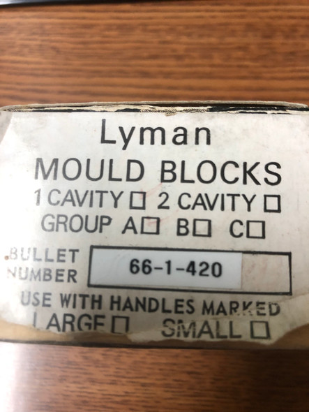 Lyman Black Powder Round Ball Mold .420