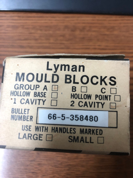 Lyman Bullet Mold .38