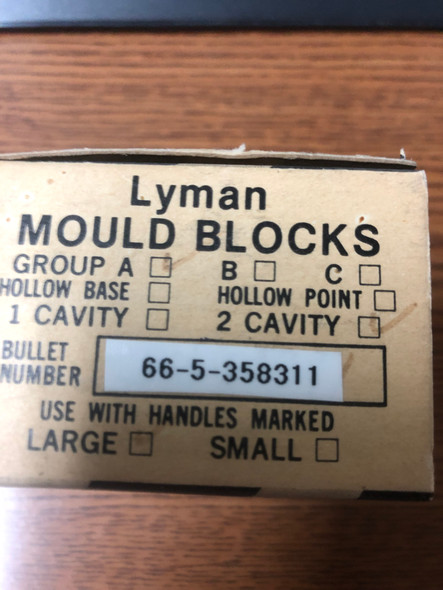 Lyman Pistol Mold .38/357Mag  160 Gr