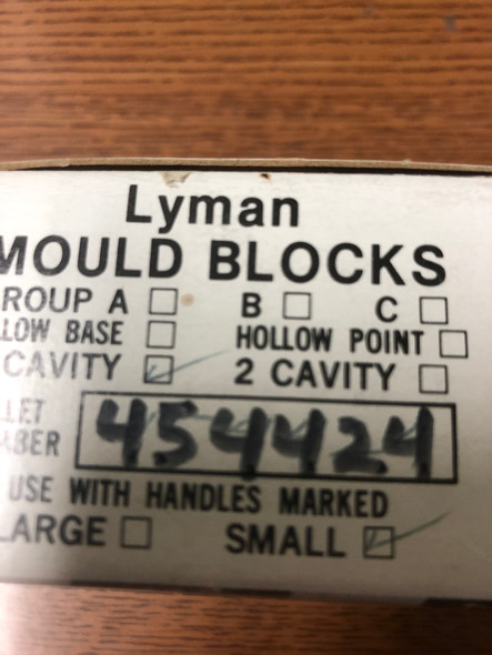 Lyman Pistol Mold .45 Cal 255 Gr