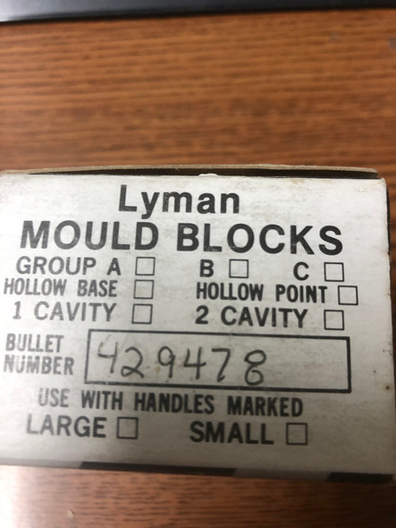 Lyman Pistol Mold .44 Cal 240 Gr