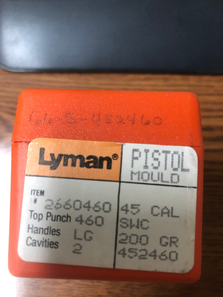 Lyman .45 SWC 200 grain double cavity pistol bullet mold #452460
