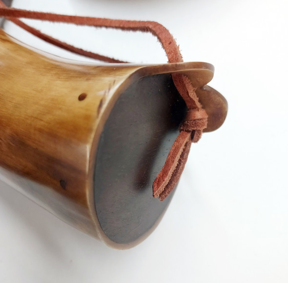 Custom Lobed Horn with Elk Horn Tip Left Hip
